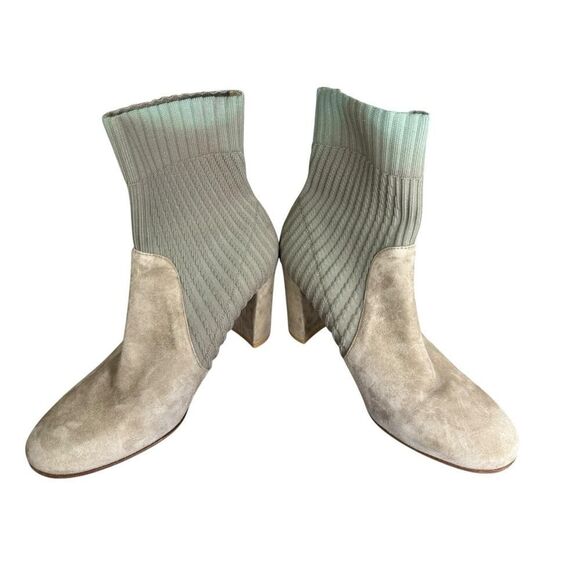 Gianvito Rossi Tie Dye Sock Ankle Boots 39 EU / 9 US Suede Knit Block Heel - Picture 6 of 12